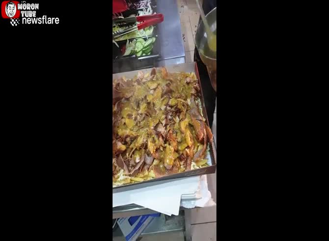 Video :Curry beef, fries, and cheese are a particularly calorie-dense English fast food item